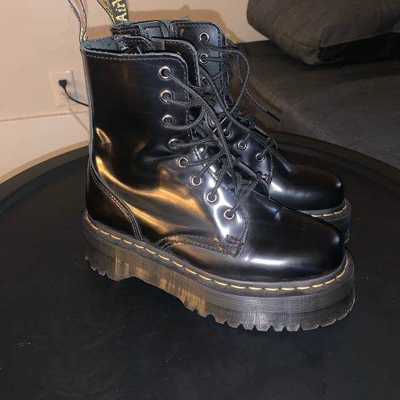 Dr. Martens - Jadon Smooth Leather Platform Boots - Picture 7 of 8